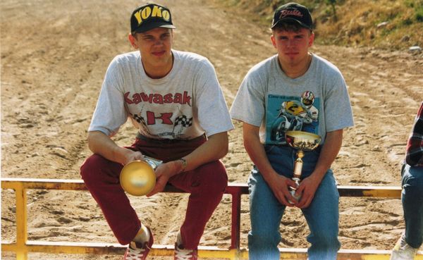 SM 250 Rauma 1993 Vas. Marko Kovalainen ja Veli-Petteri Seppälä